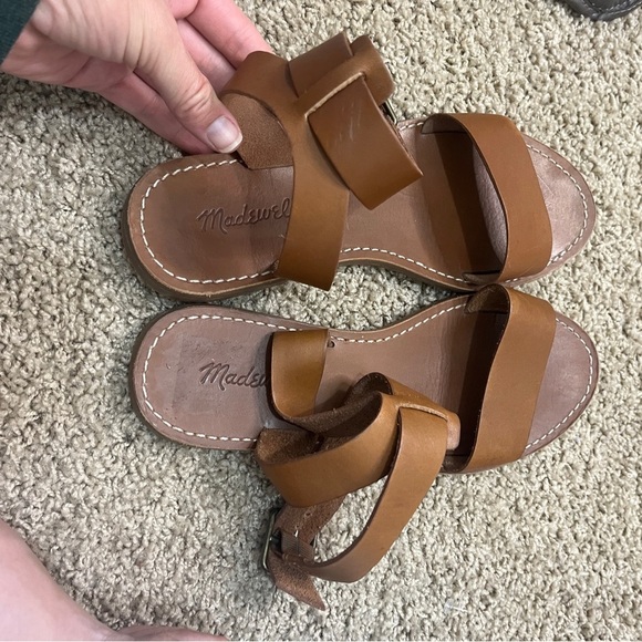 Madewell The Boardwalk Ankle-Strap Sandal  8 Leather Summer Minimalist - Picture 12 of 12
